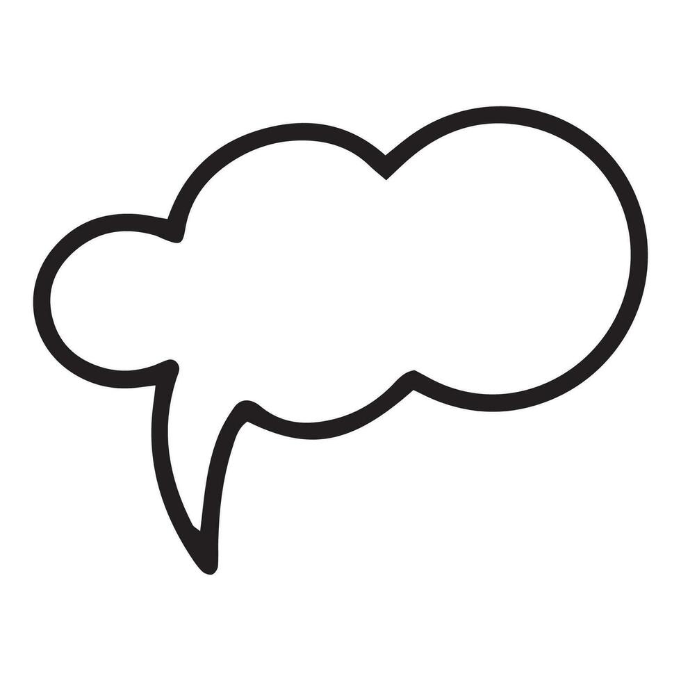 Comic bubble chat icon element vector