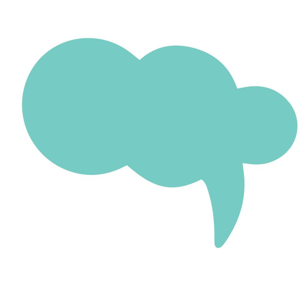 Comic bubble chat icon element vector