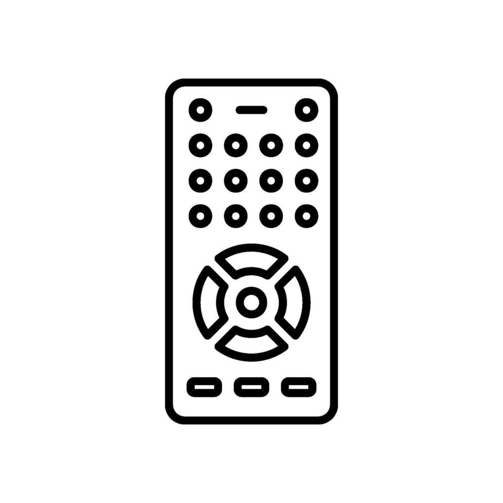 Remote control icon for controlling tv vector