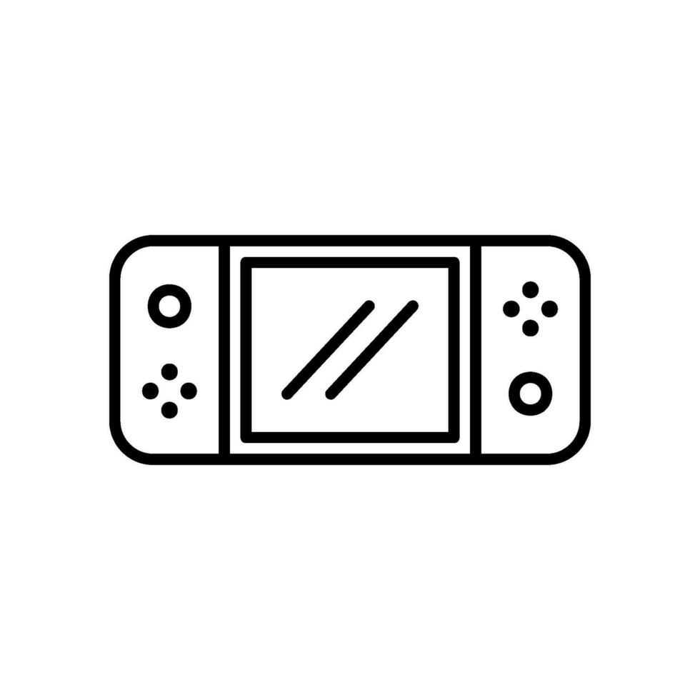 Game console icon for mobile gaming vector