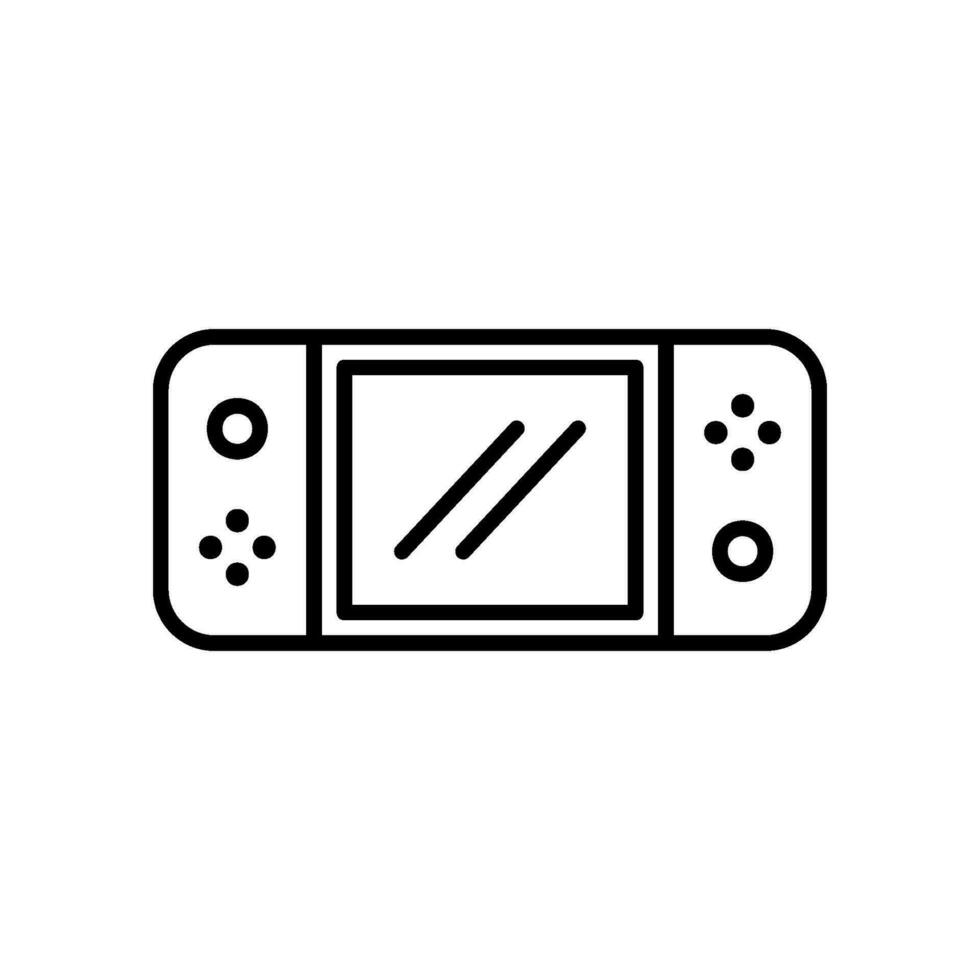 Game console icon for mobile gaming vector