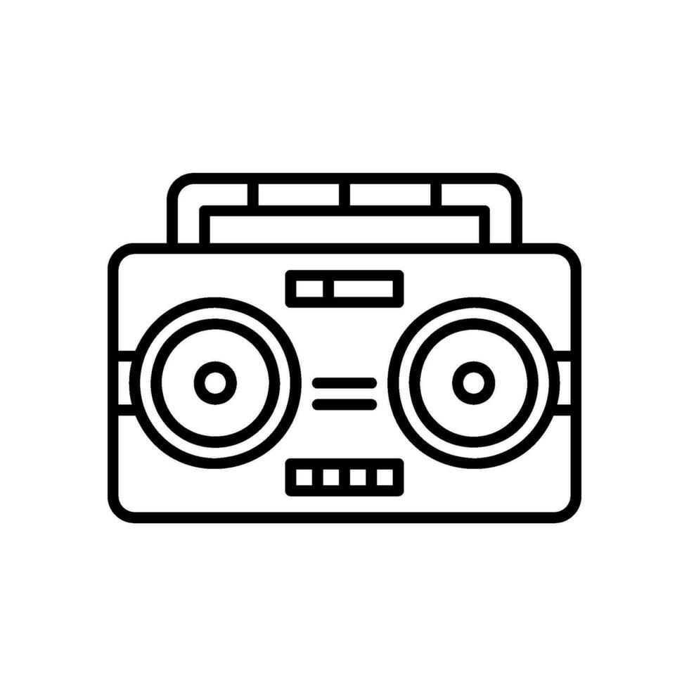 Stereo or radio icon for entertainment and news vector