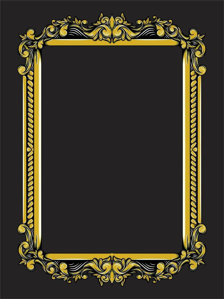 Ornament Border Vintage Simple vector