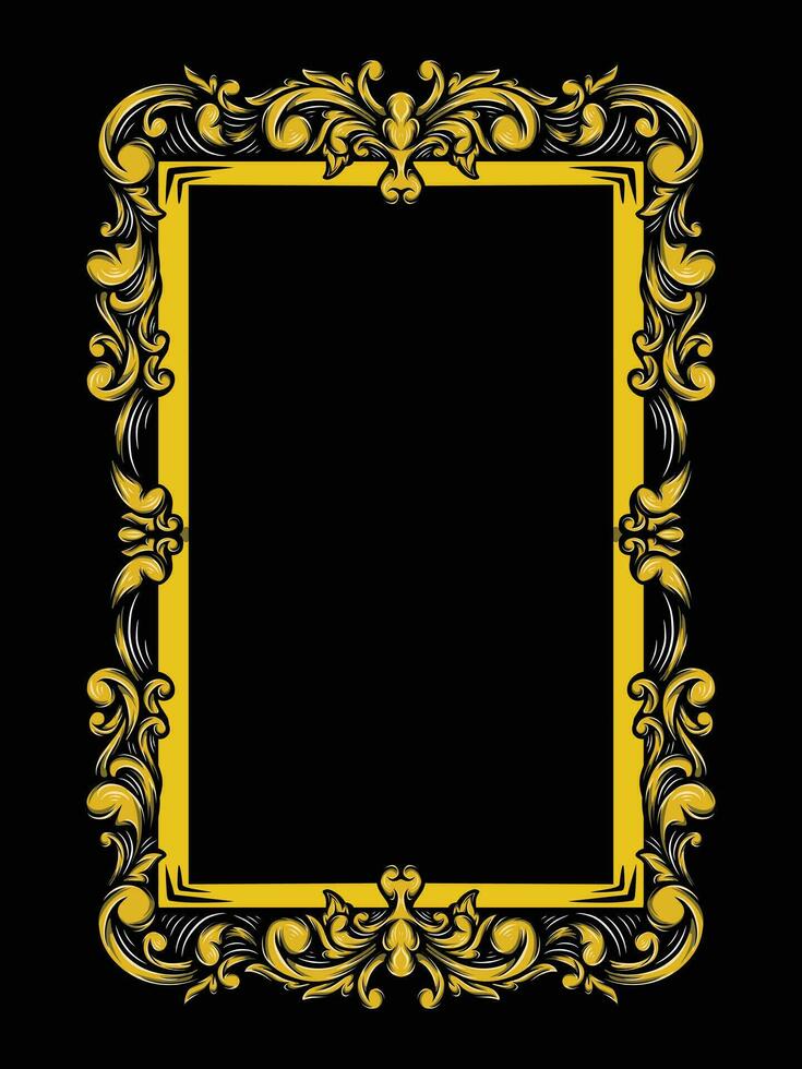 Ornament Border Vintage Simple vector