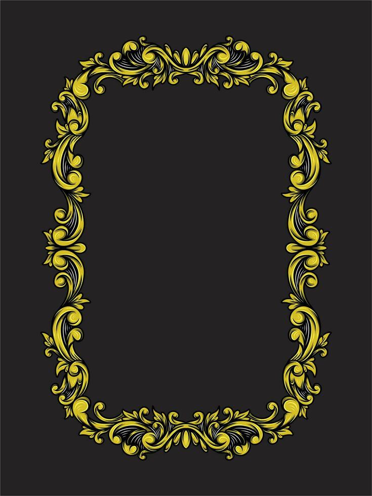 Ornament Border Vintage Simple vector