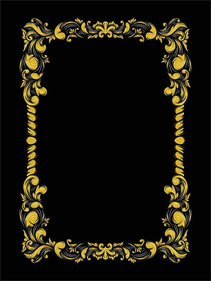 Ornament Border Vintage Simple vector