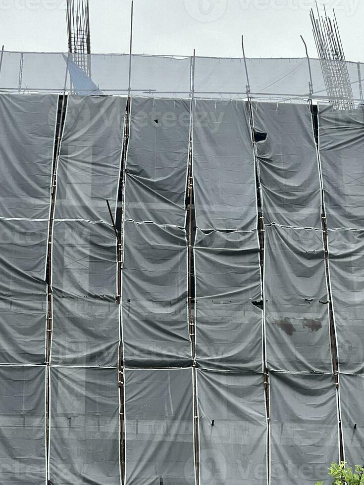 construction of a building in the city photo