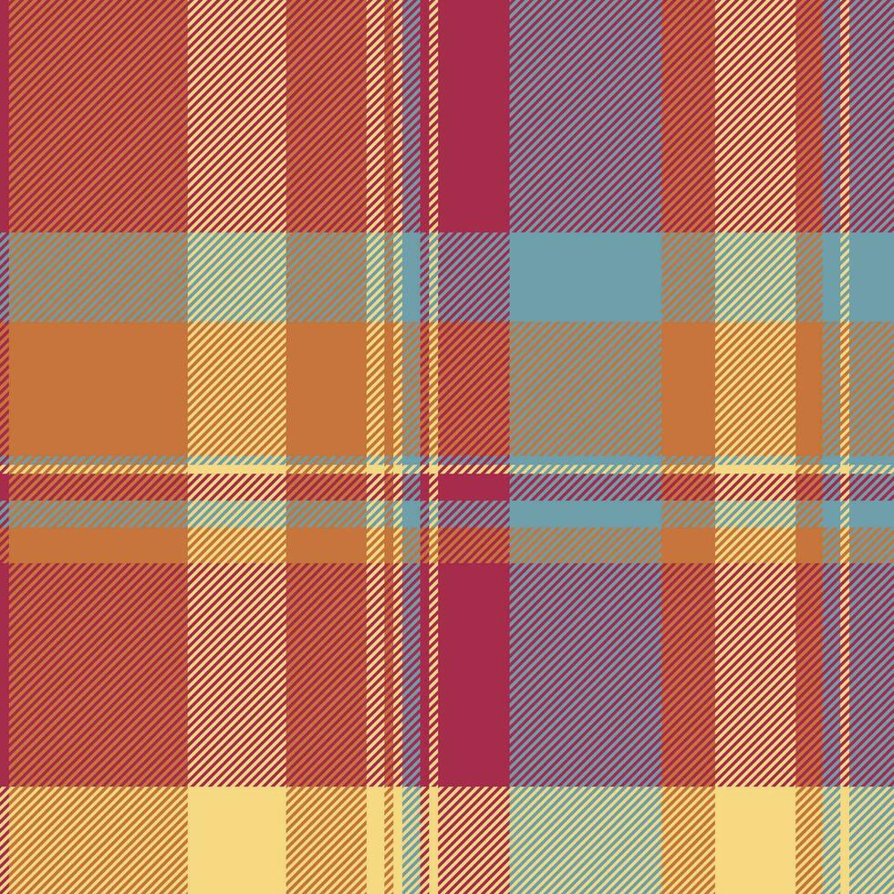 Vector textile plaid of fabric background tartan with a seamless check texture pattern.