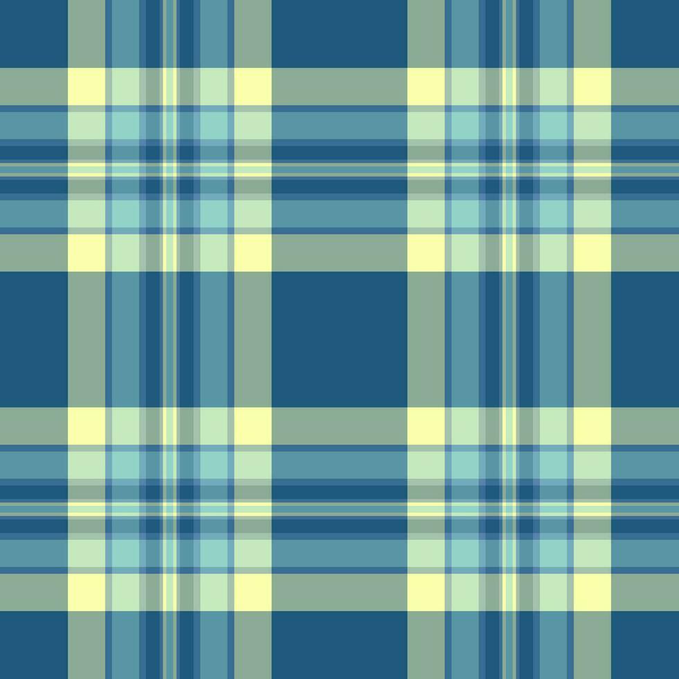 Plaid fabric vector of seamless background textile with a check tartan pattern texture.