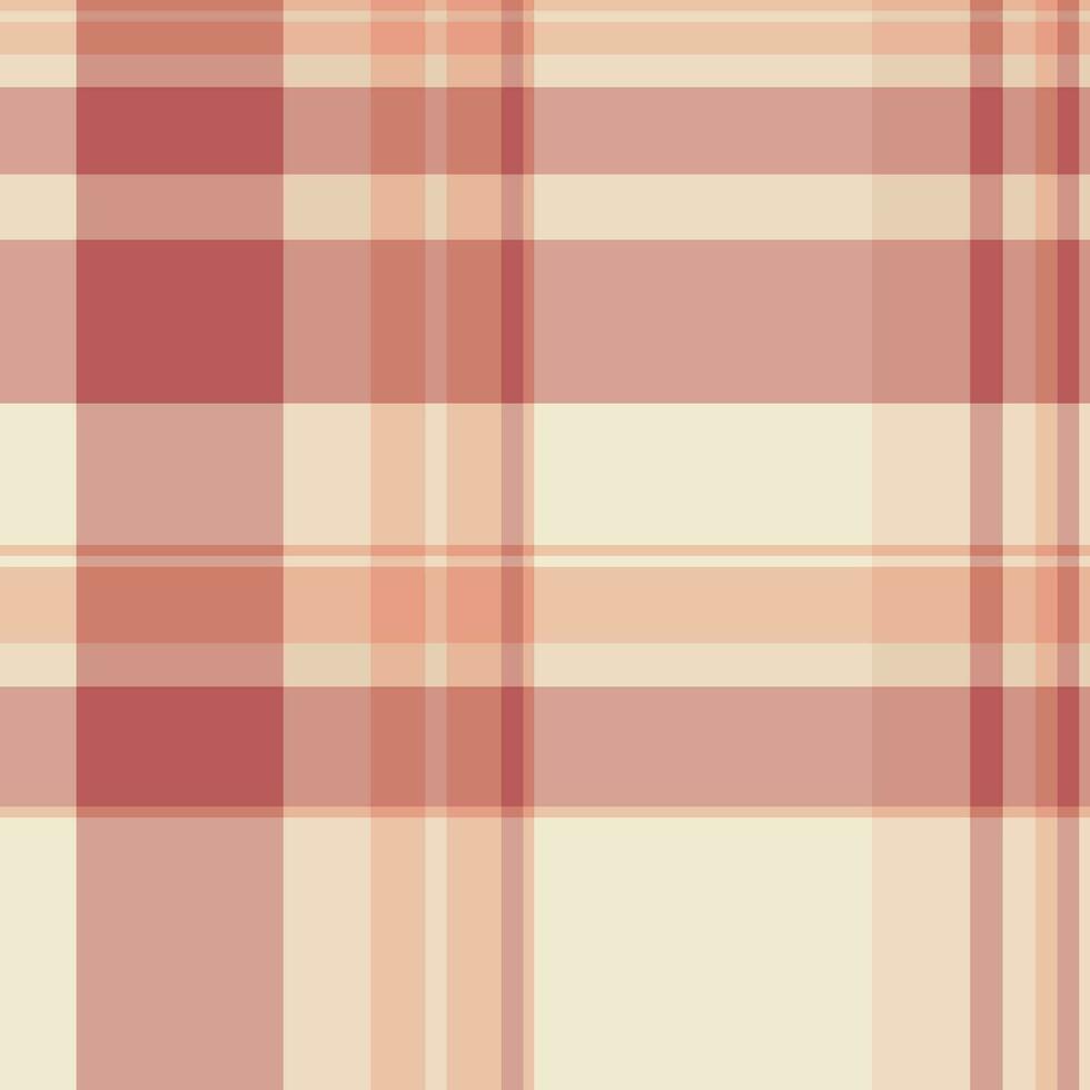 Textile seamless pattern of vector texture background with a tartan plaid check fabric.