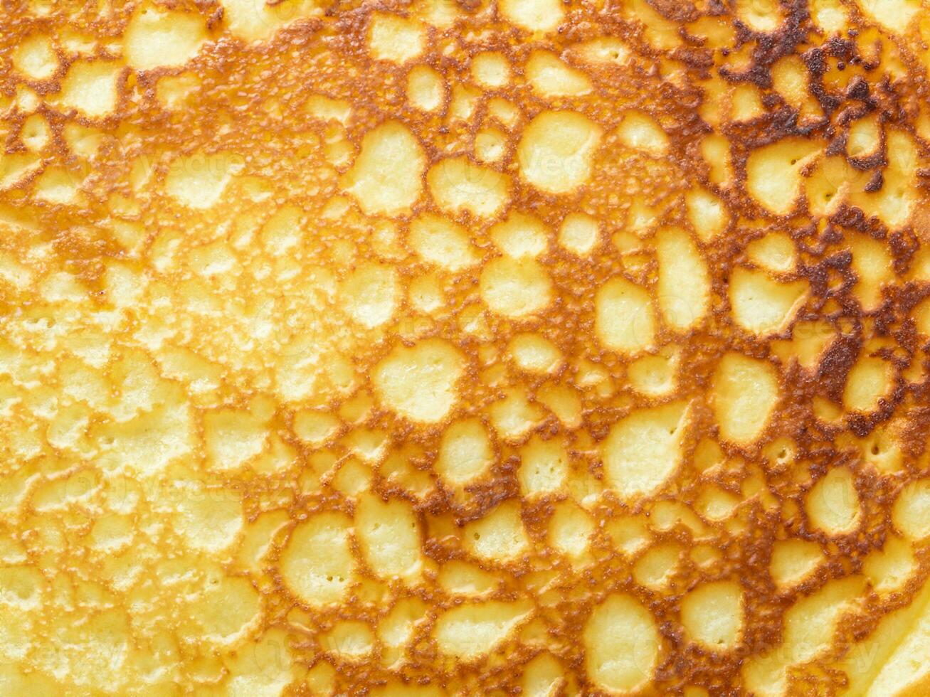 pancakes in macro close up photo