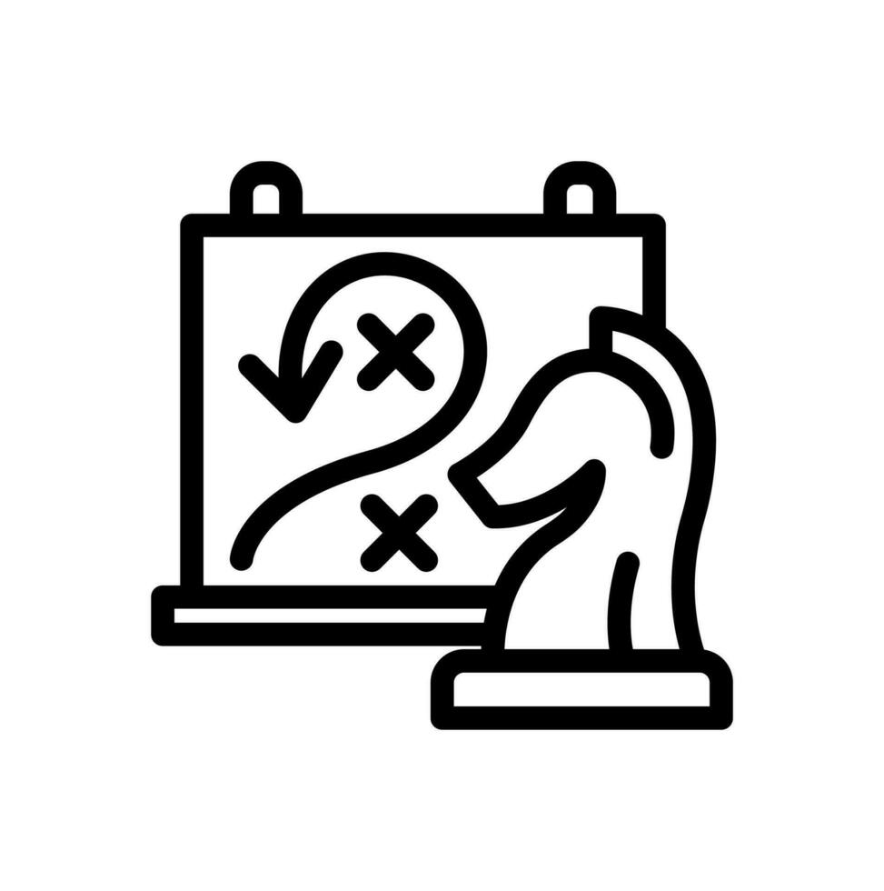 estrategia icono o logo diseño aislado firmar símbolo vector ilustración - alto calidad negro contorno estilo vector icono recopilación.