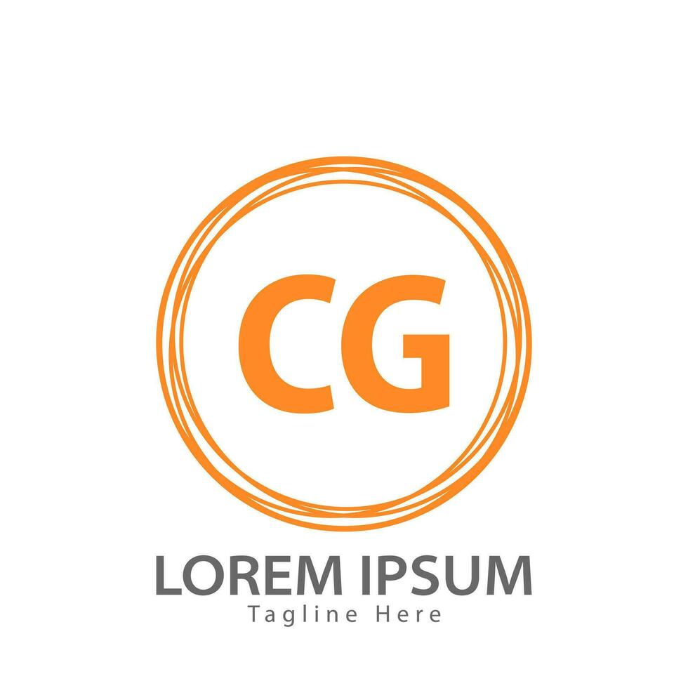 letter CG logo. C G. CG logo design vector illustration for creative company, business, industry. Pro vector