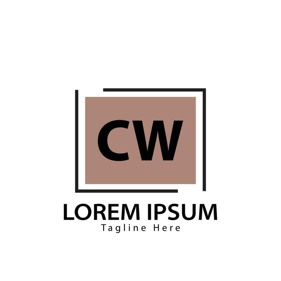 letter CW logo. C W. CW logo design vector illustration for creative company, business, industry. Pro vector