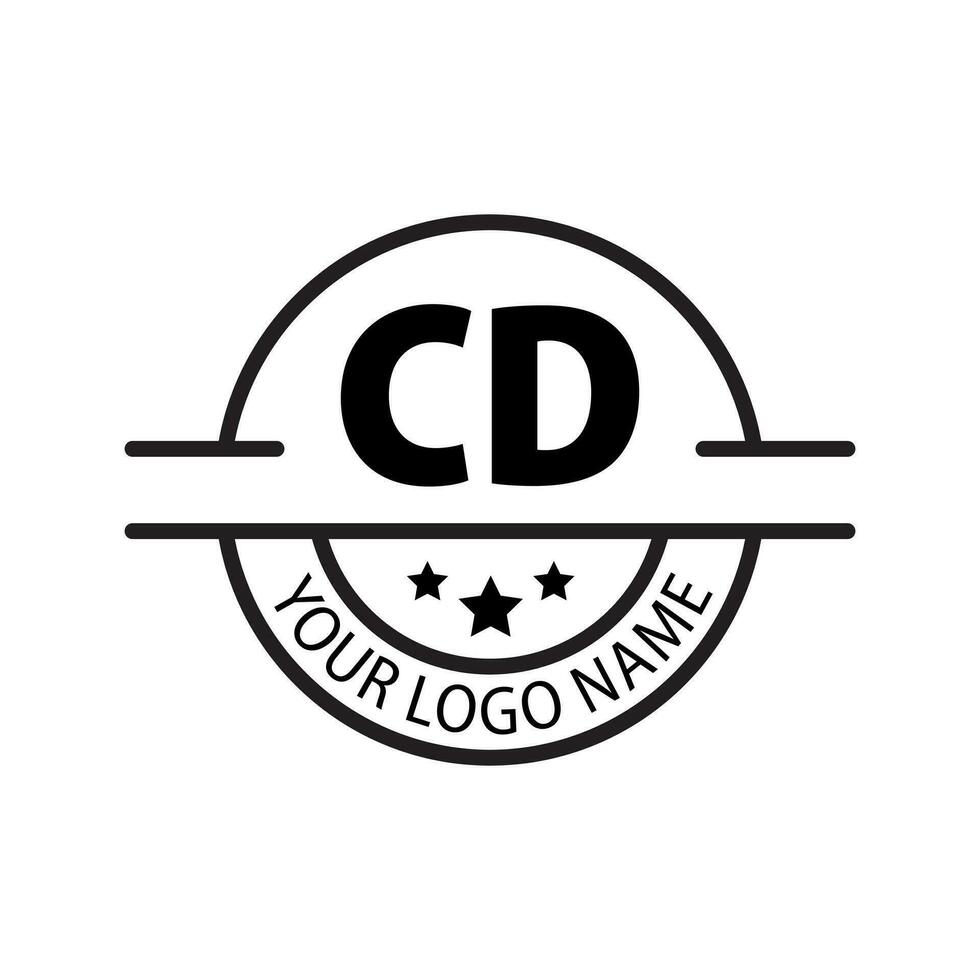 letter CD logo. C D. CD logo design vector illustration for creative company, business, industry. Pro vector
