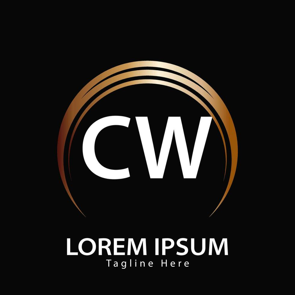 letter CW logo. C W. CW logo design vector illustration for creative company, business, industry. Pro vector