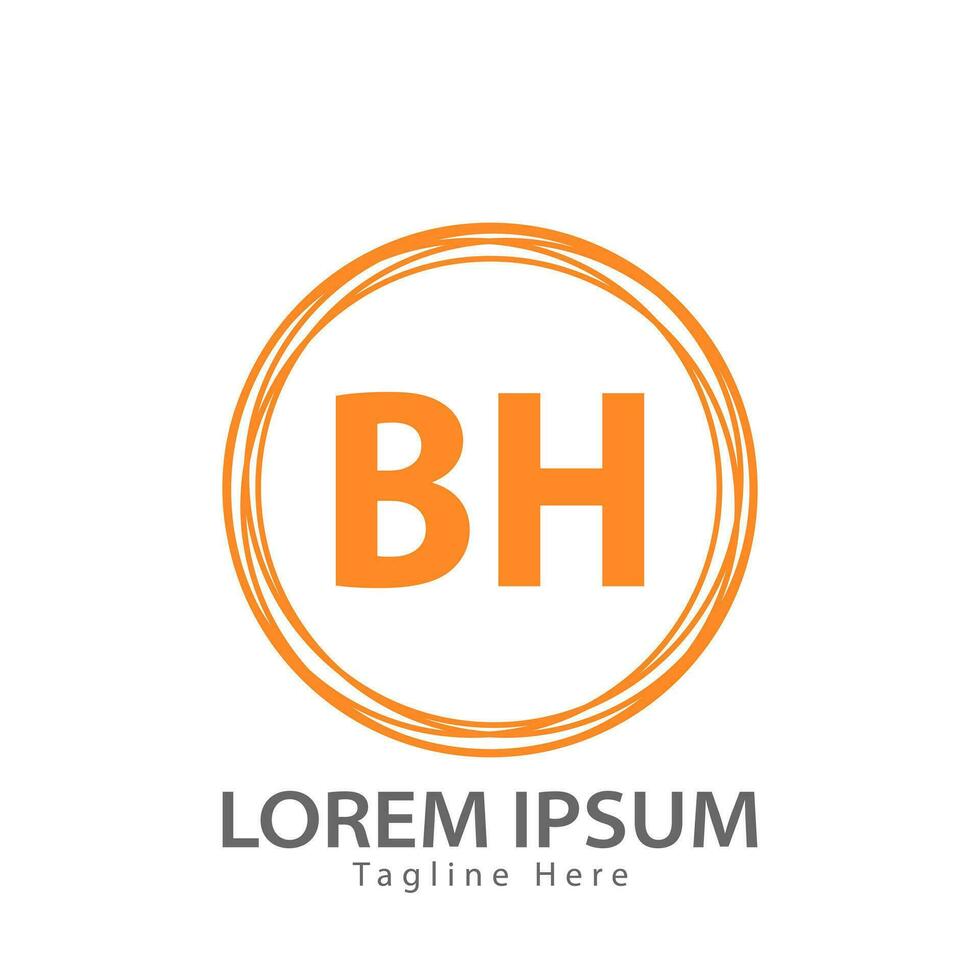 letra bh logo. si H. bh logo diseño vector ilustración para creativo compañía, negocio, industria. Pro vector