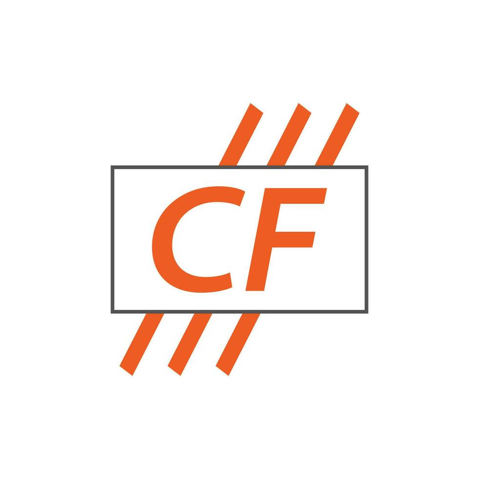 letra cf logo. C F. cf logo diseño vector ilustración para creativo compañía, negocio, industria. Pro vector
