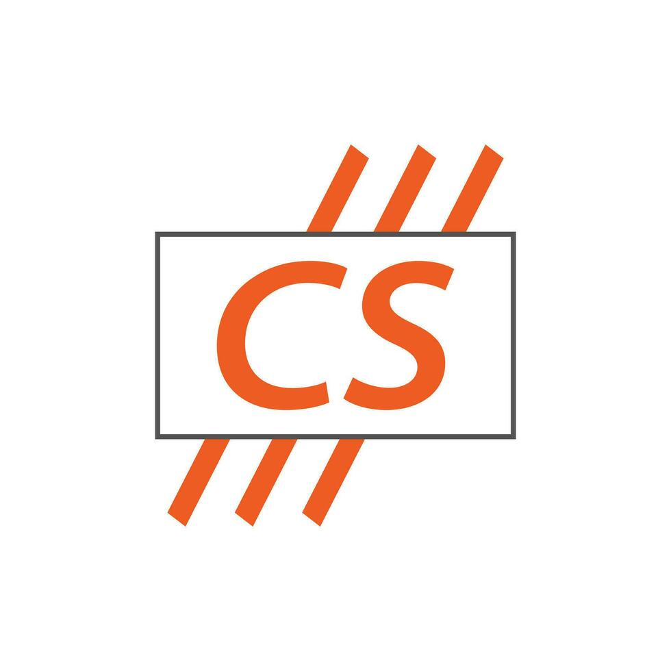 letter CS logo. C S. CS logo design vector illustration for creative company, business, industry. Pro vector