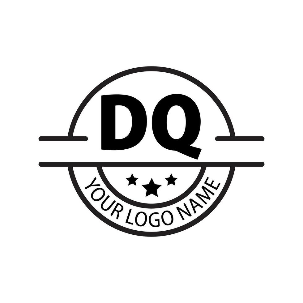 letter DQ logo. D Q. DQ logo design vector illustration for creative company, business, industry. Pro vector