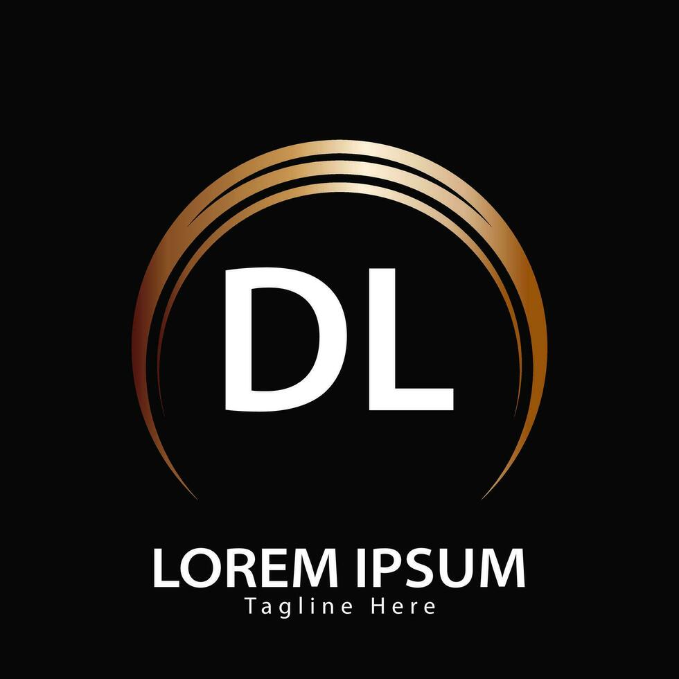 letter DL logo. D L. DL logo design vector illustration for creative company, business, industry. Pro vector