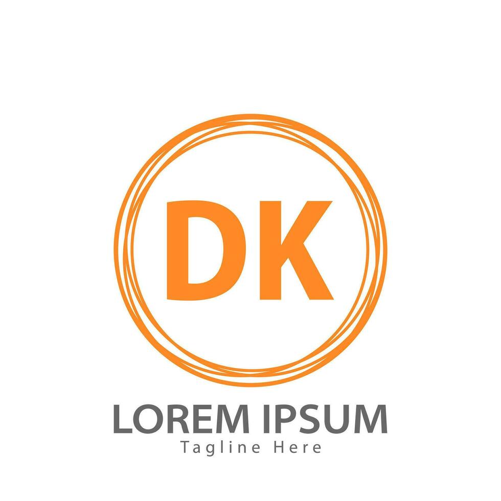 letter DK logo. D K. DK logo design vector illustration for creative company, business, industry. Pro vector