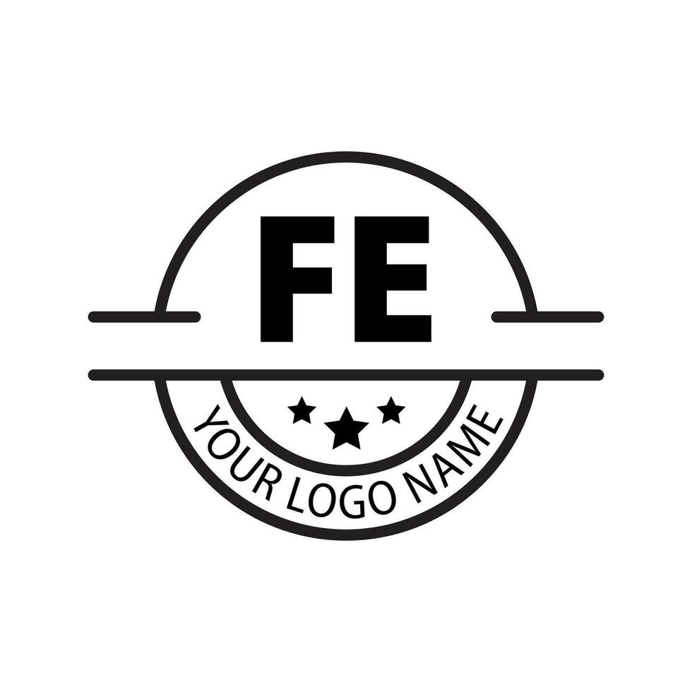 letter FE logo. F E. FE logo design vector illustration for creative company, business, industry. Pro vector