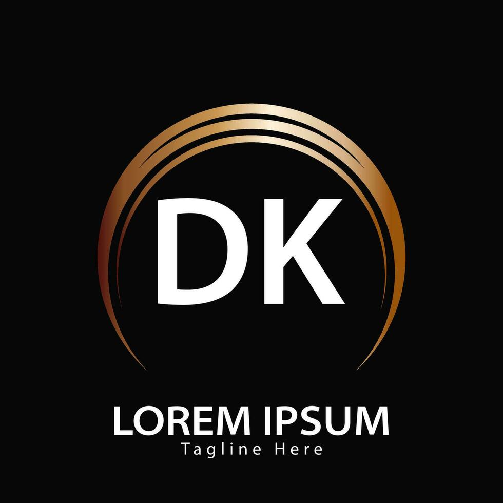 letter DK logo. D K. DK logo design vector illustration for creative company, business, industry. Pro vector