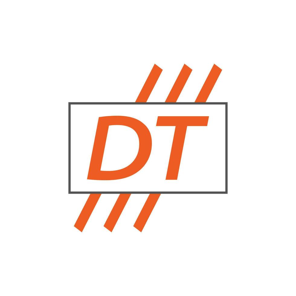 letra dt logo. re t. dt logo diseño vector ilustración para creativo compañía, negocio, industria. Pro vector