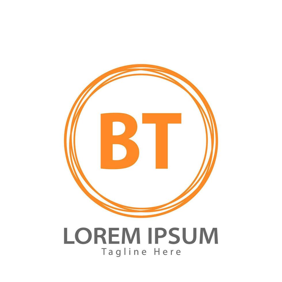 letra bt logo. si t. bt logo diseño vector ilustración para creativo compañía, negocio, industria