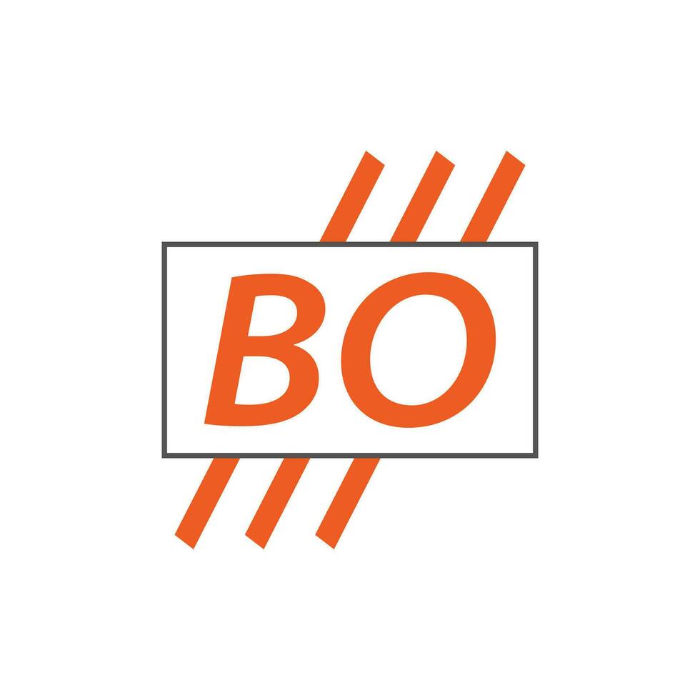 letra bo logo. si o bo logo diseño vector ilustración para creativo compañía, negocio, industria