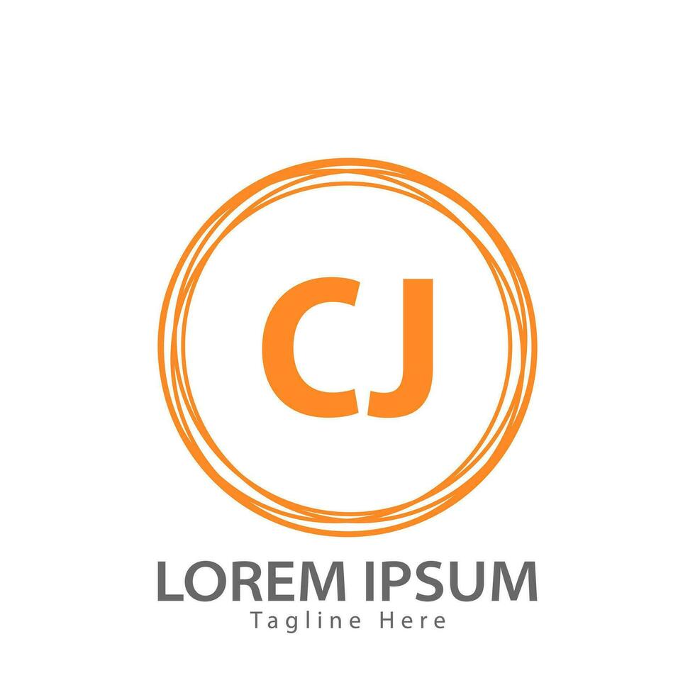 letter CJ logo. C J. CJ logo design vector illustration for creative company, business, industry. Pro vector