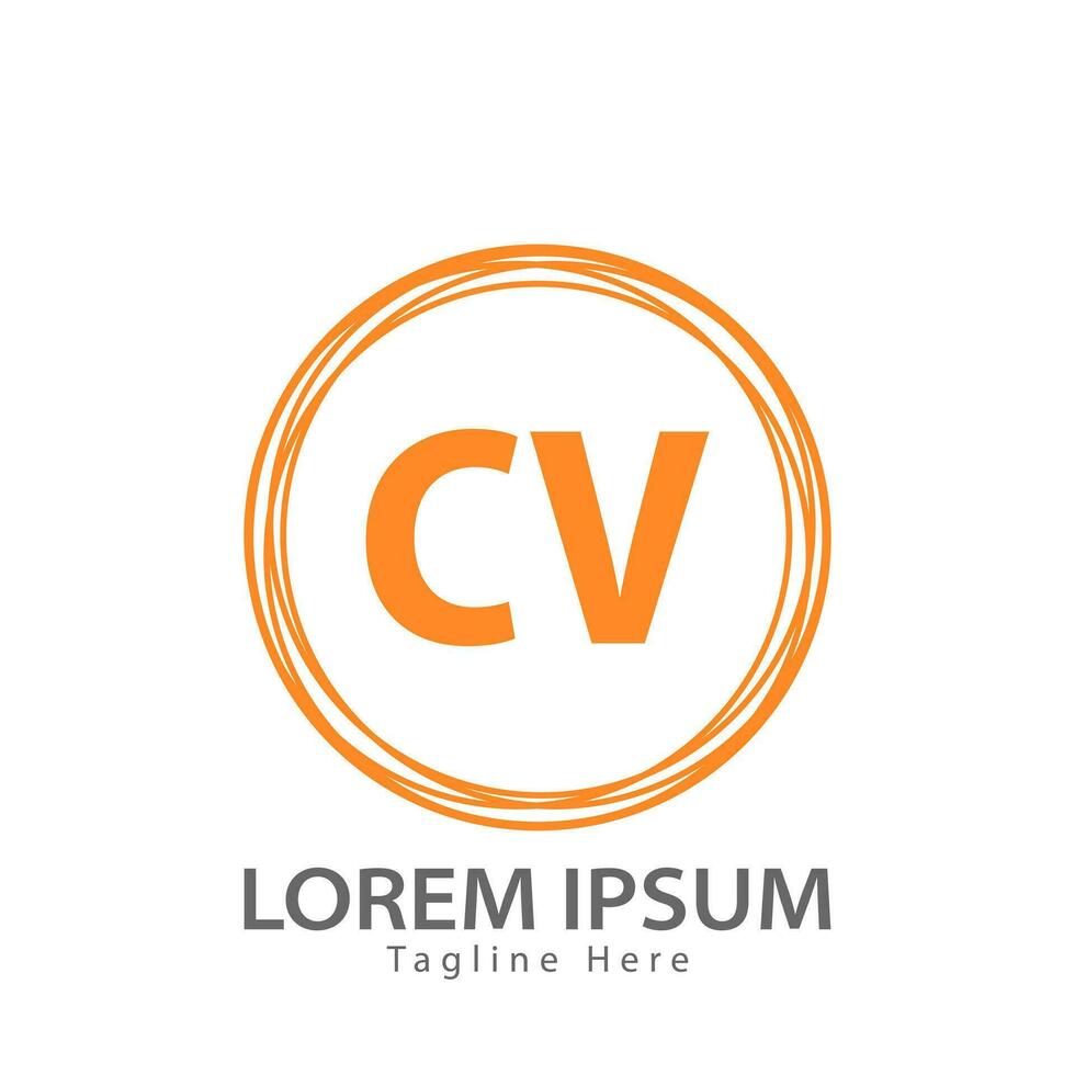 letter CV logo. C V. CV logo design vector illustration for creative company, business, industry. Pro vector
