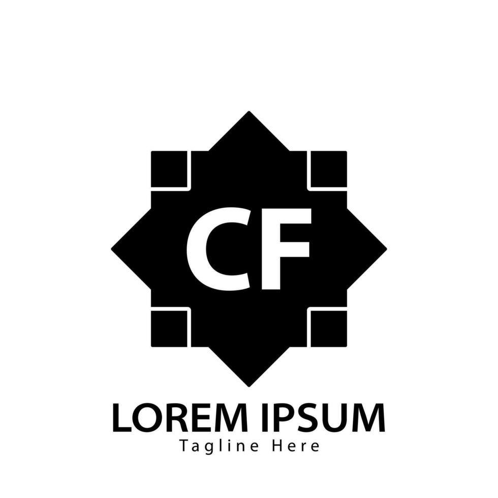 letter CF logo. C F. CF logo design vector illustration for creative company, business, industry. Pro vector