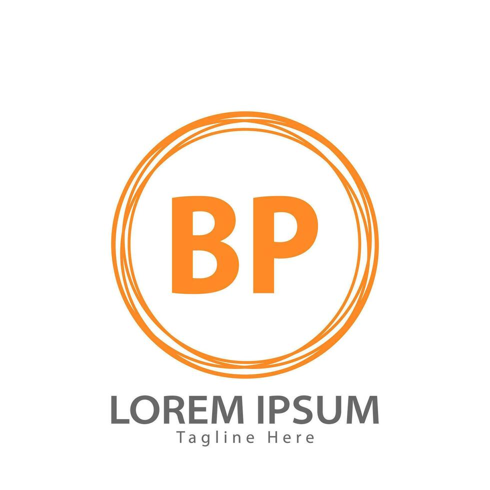 letter BP logo. B P. BP logo design vector illustration for creative company, business, industry