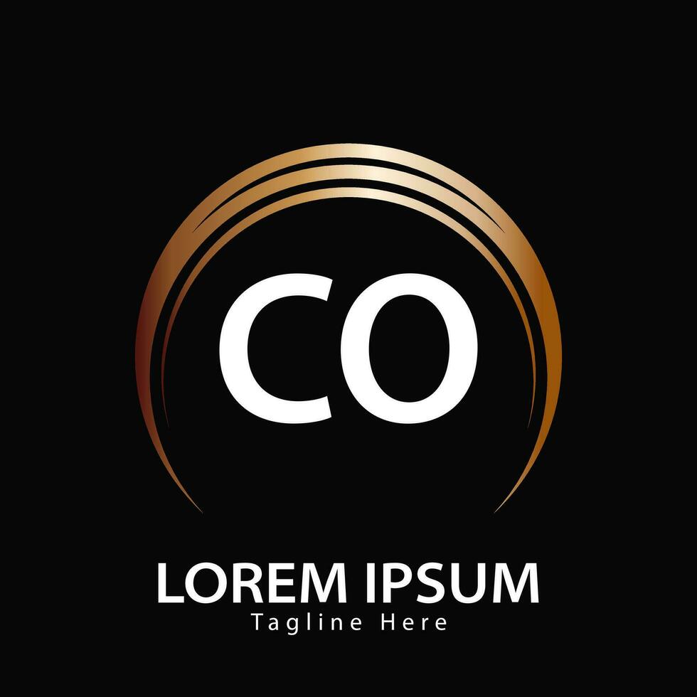 letter CO logo. C O. CO logo design vector illustration for creative company, business, industry. Pro vector