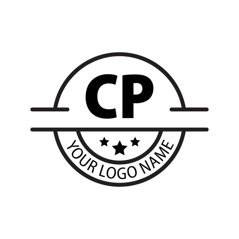 letra cp logo. C pags. cp logo diseño vector ilustración para creativo compañía, negocio, industria. Pro vector
