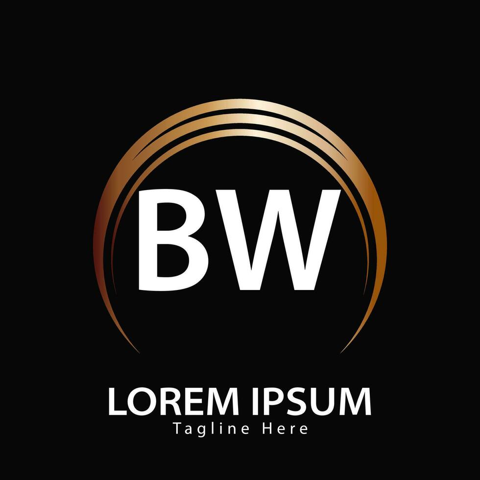 letter BW logo. B W. BW logo design vector illustration for creative company, business, industry
