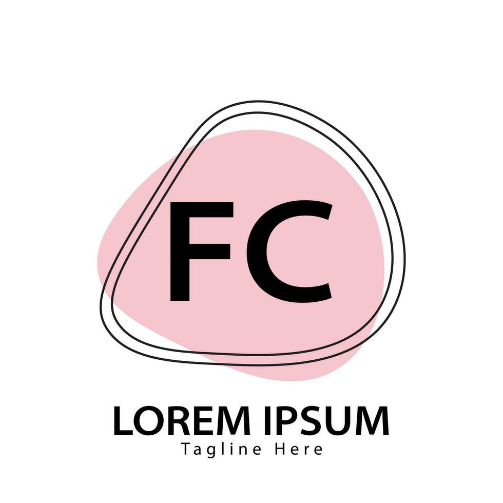 letter FC logo. F C. FC logo design vector illustration for creative company, business, industry. Pro vector