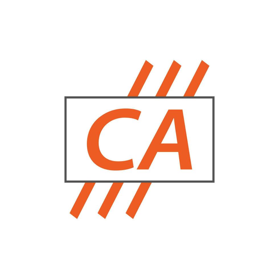 letter CA logo. C A. CA logo design vector illustration for creative company, business, industry. Pro vector