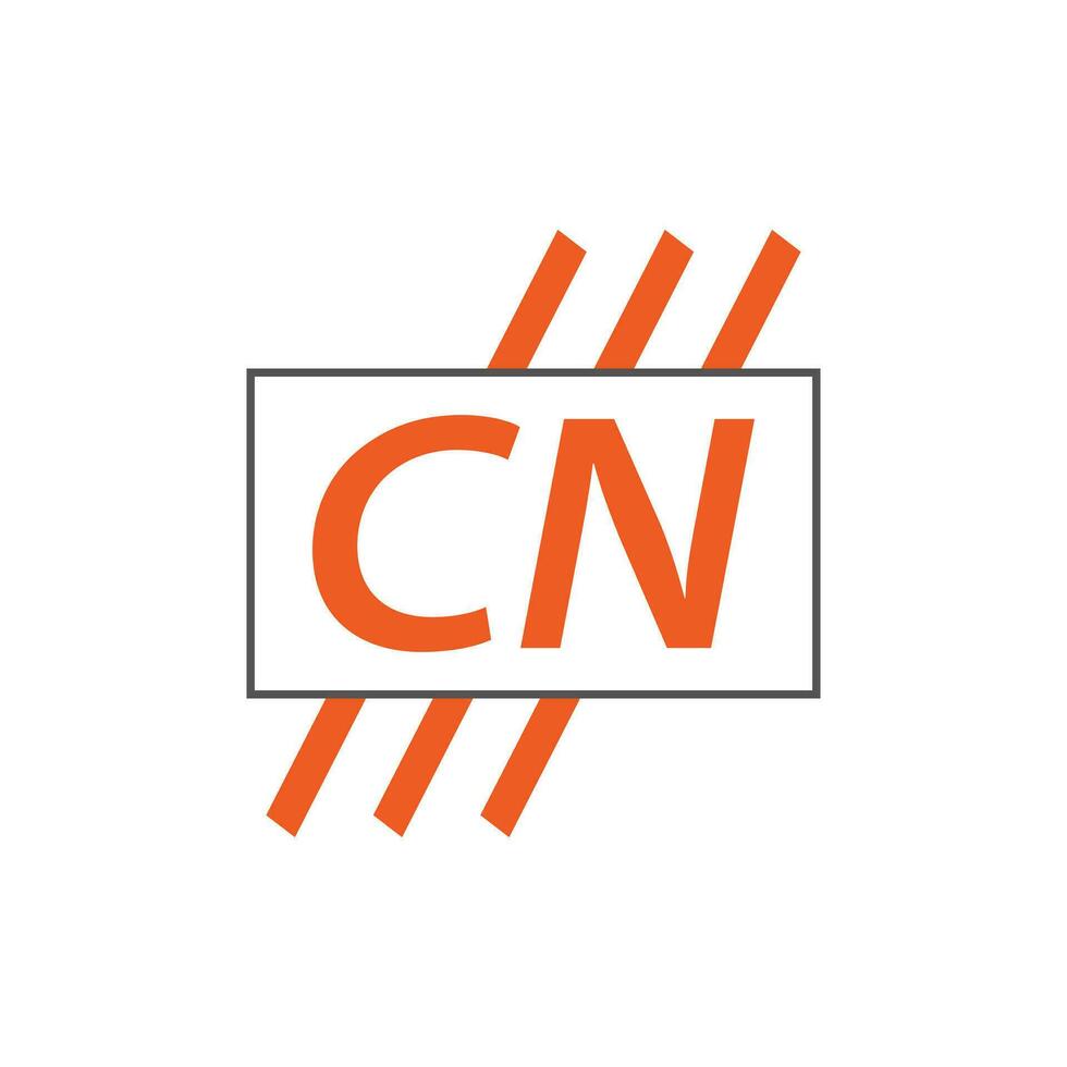letra cn logo. C norte. cn logo diseño vector ilustración para creativo compañía, negocio, industria. Pro vector