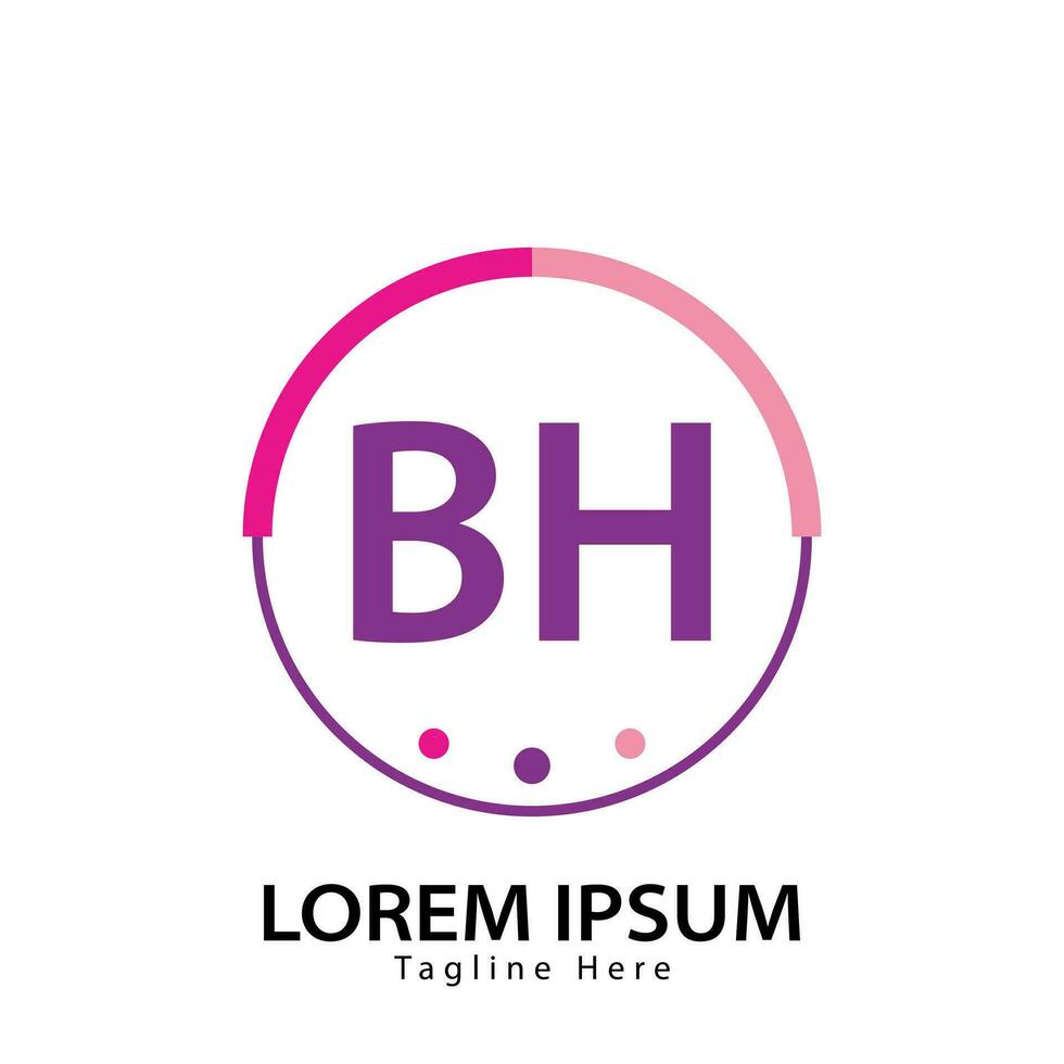 letra bh logo. si H. bh logo diseño vector ilustración para creativo compañía, negocio, industria. Pro vector