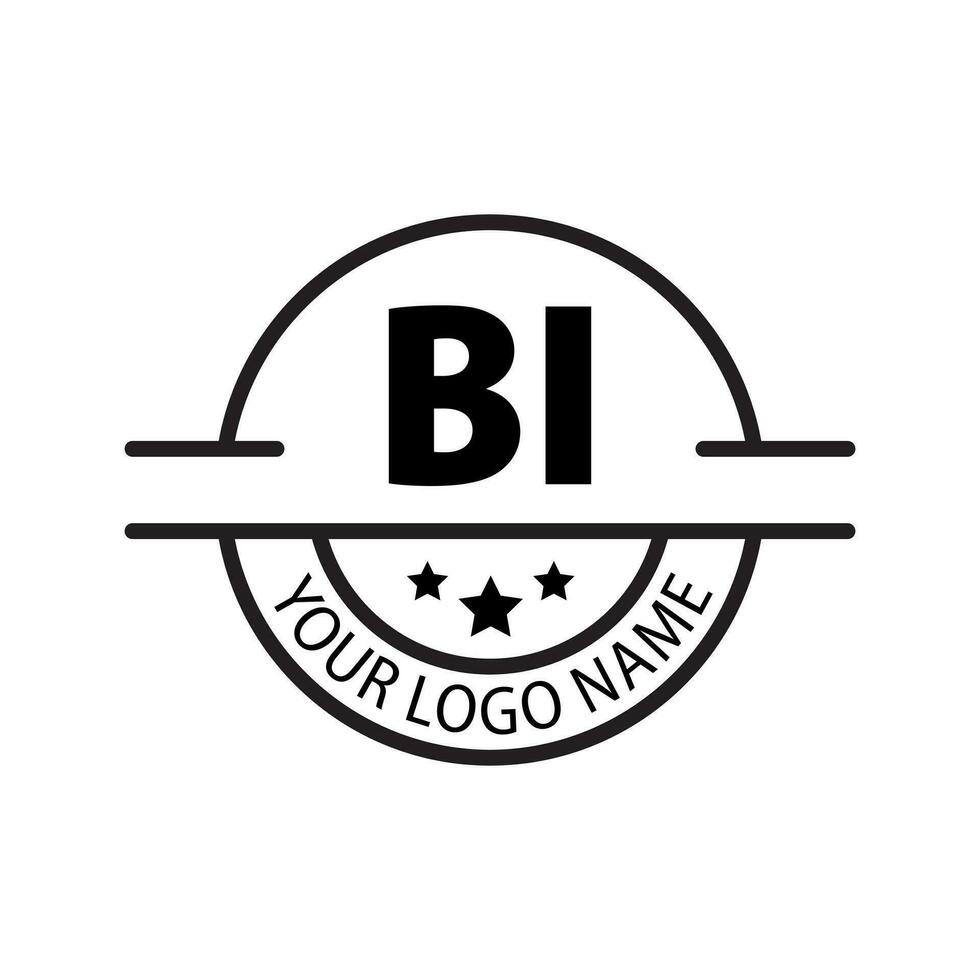 letra bi logo. si i. bi logo diseño vector ilustración para creativo compañía, negocio, industria. Pro vector