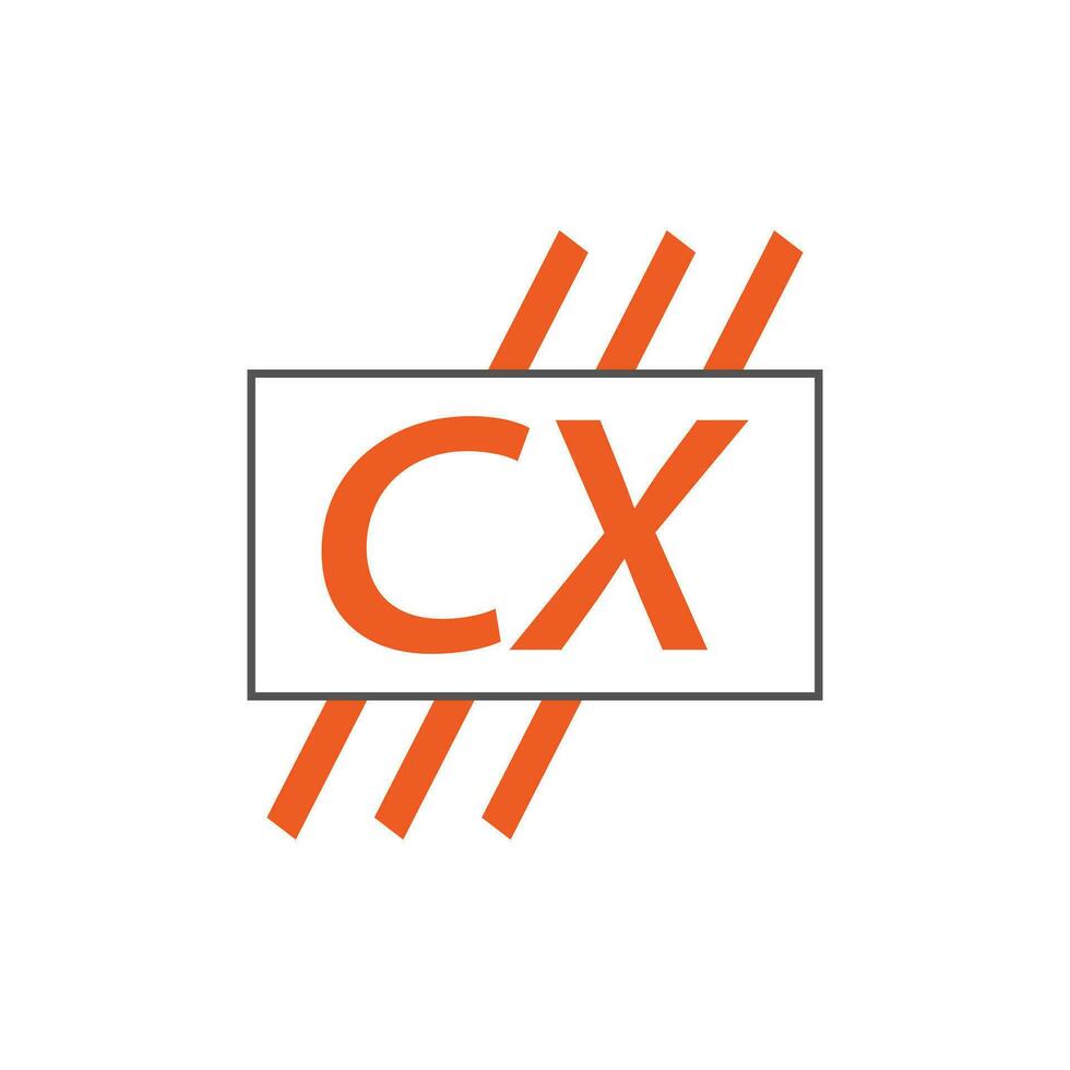 letter CX logo. C X. CX logo design vector illustration for creative company, business, industry. Pro vector