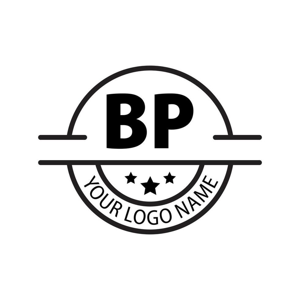 letra bp logo. si pags. bp logo diseño vector ilustración para creativo compañía, negocio, industria