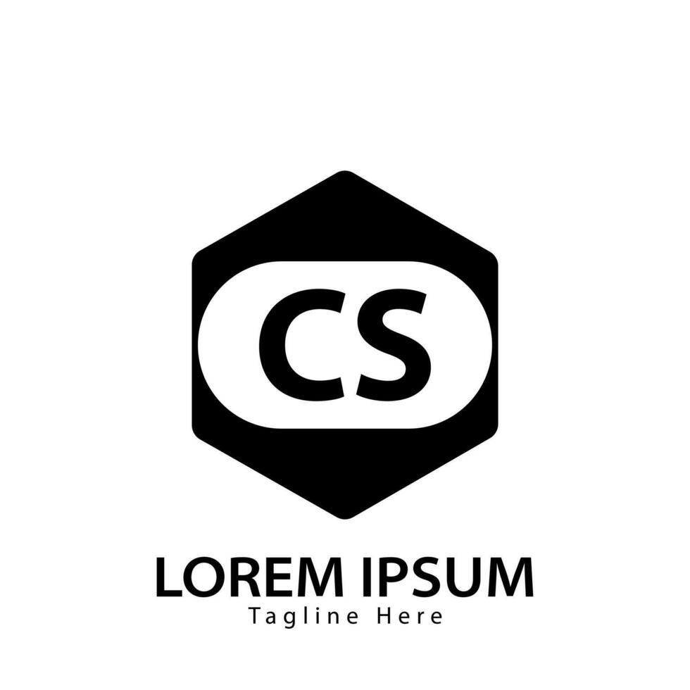 letter CS logo. C S. CS logo design vector illustration for creative company, business, industry. Pro vector