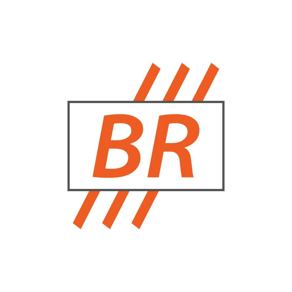 Letter br logo b r br logo design vector illustration for creative