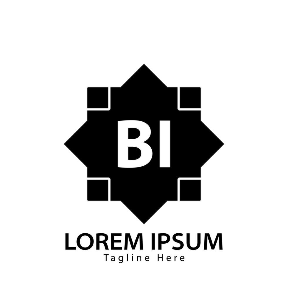 letra bi logo. si i. bi logo diseño vector ilustración para creativo compañía, negocio, industria. Pro vector