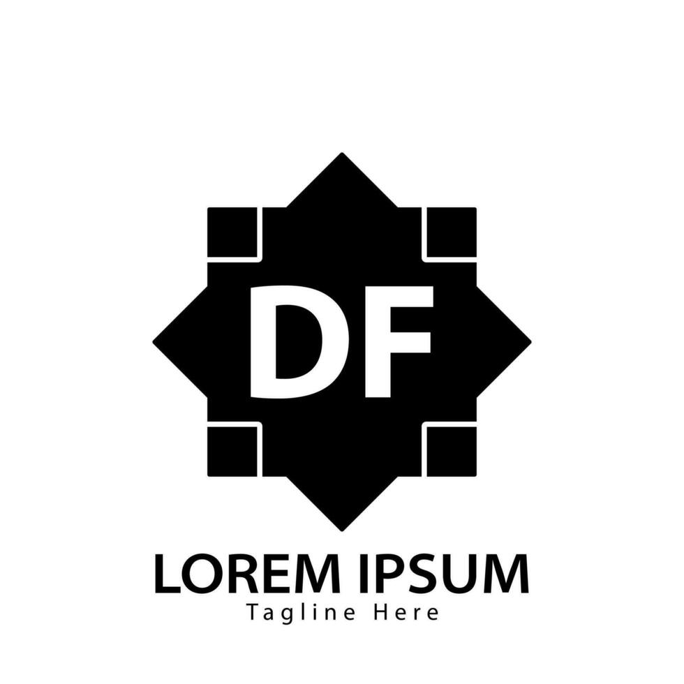 letter DF logo. D F. DF logo design vector illustration for creative company, business, industry. Pro vector