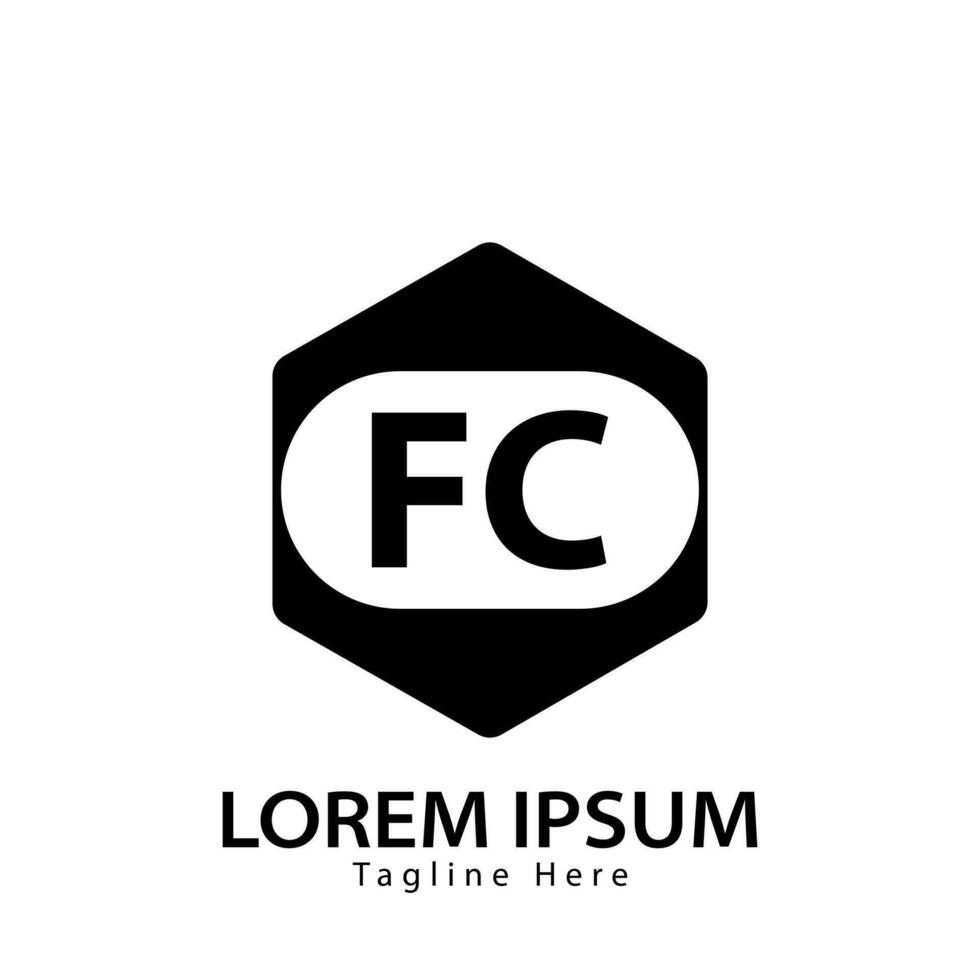 letter FC logo. F C. FC logo design vector illustration for creative company, business, industry. Pro vector